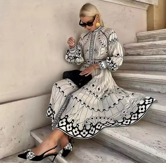 PRINTED ARTWORK DRESS