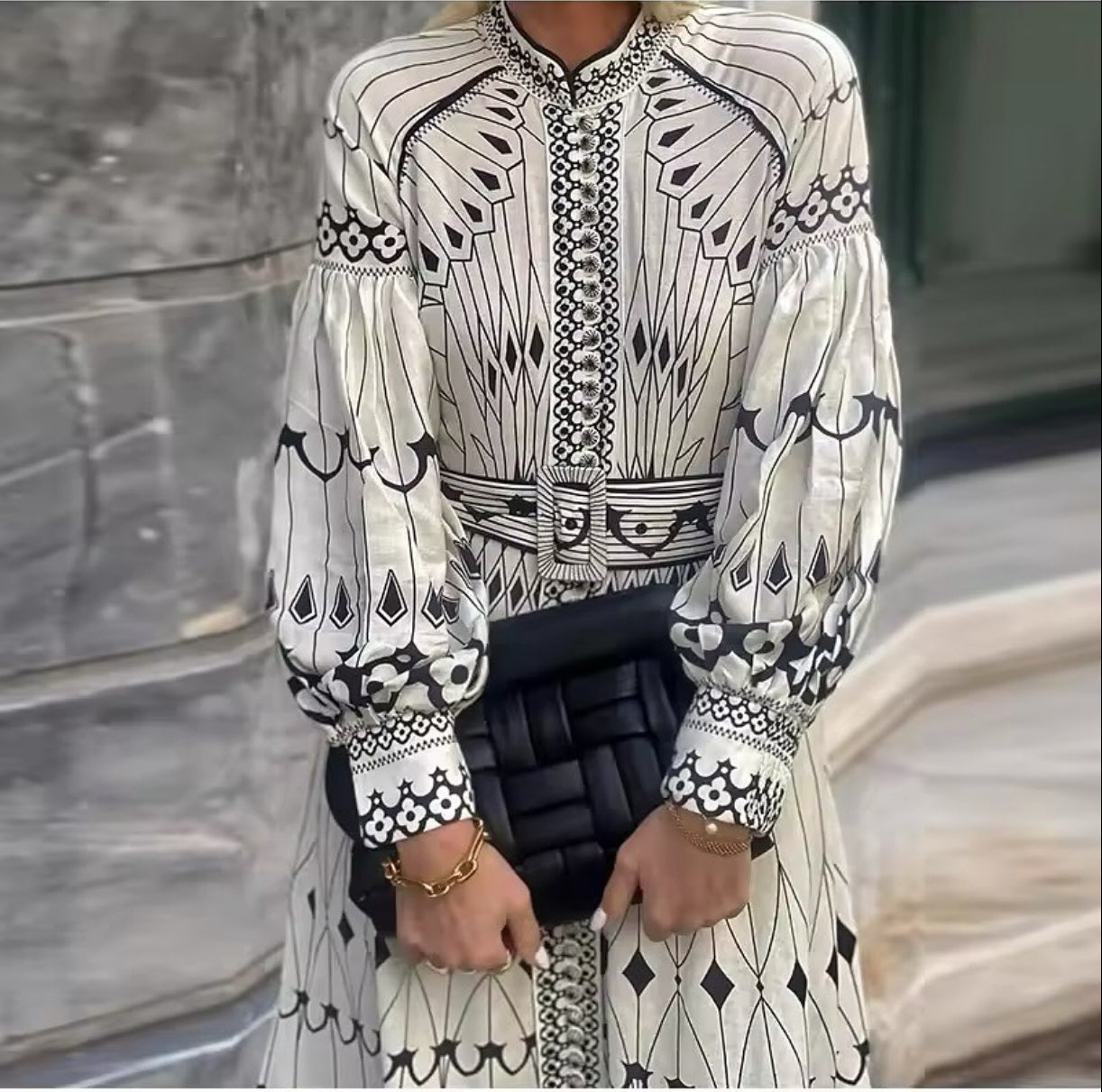 PRINTED ARTWORK DRESS